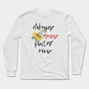 Dibujar amar pintar Long Sleeve T-Shirt